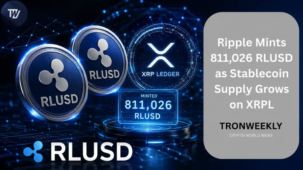 Latest Ripple Mints 811,026 RLUSD as Stablecoin Supply Grows on XRPL in Cryptocurrency