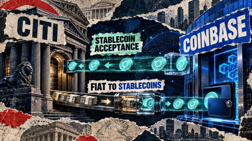 Latest Coinbase powers Citi’s new stablecoin rails, and corporate banking faces a major shift in