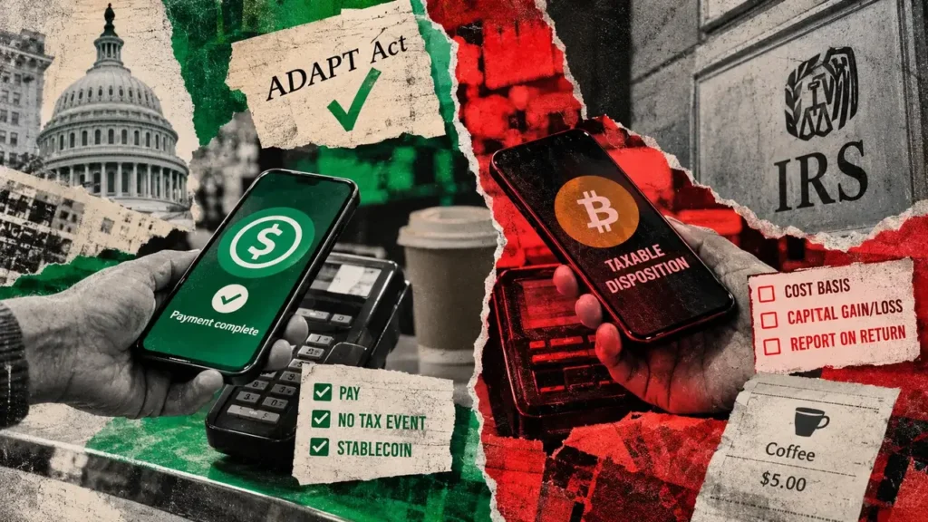 Latest Senate tax bill frees stablecoin spending while Bitcoin stays on IRS forms in Cryptocurrency